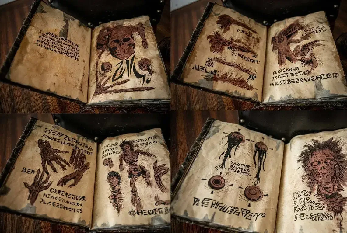 Vintage Collectible Books - Vintage Necronomicon - Karanlık Büyü Çağırma