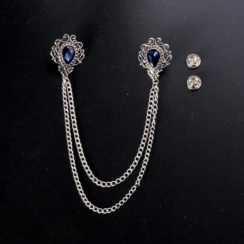 Vintage Jewelry Collection - Zarif Vintage Alaşım Rhinestone Büyük Broş
