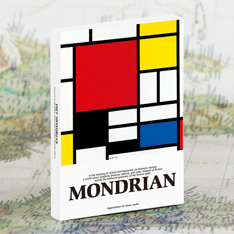 Collectible Vintage Greeting Cards - 30 Sayfa Vintage Piet Mondrian Hollanda