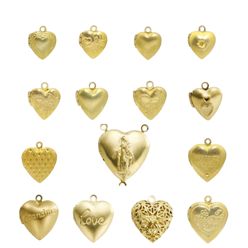 Vintage Jewelry Collection - BoYuTe (50 Adet/grup) Metal Pirinç Kalp
