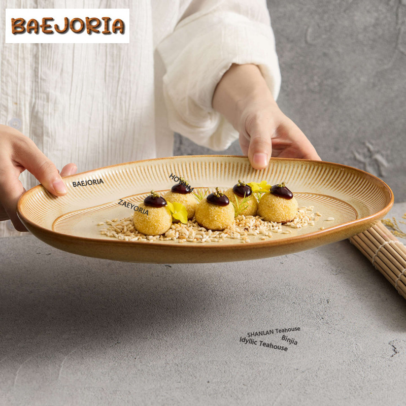 Vintage Collectible Dishes - BAEJORIA Kiln Fambe Balık Tabağı Otel