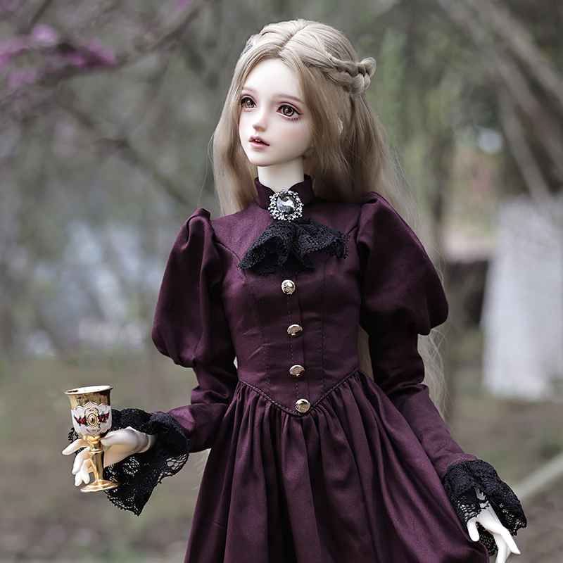 Vintage Cartoon Collectible - Elina BJD bebek 1/3 güzel zarif