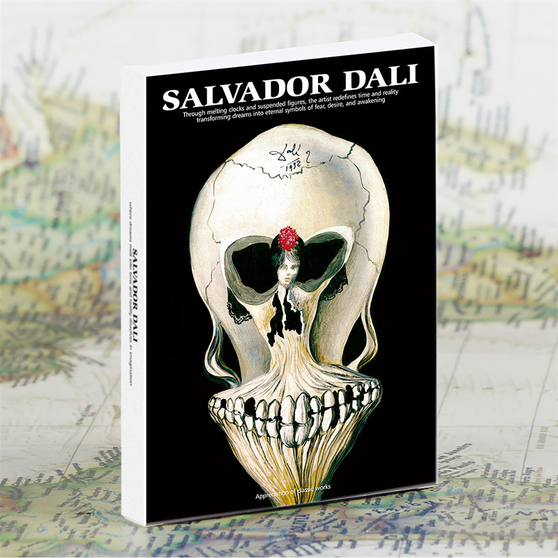 Collectible Vintage Greeting Cards - 30 Sayfa Salvador Dalí Yağlıboya Kartpostalları,