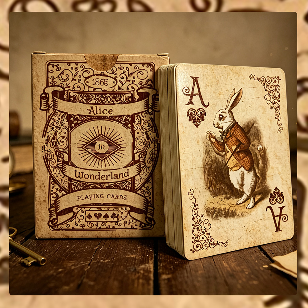 Vintage Collectible Playing Cards - 1Set/2Set Alice Vintage Kağıt Poker.Cards in