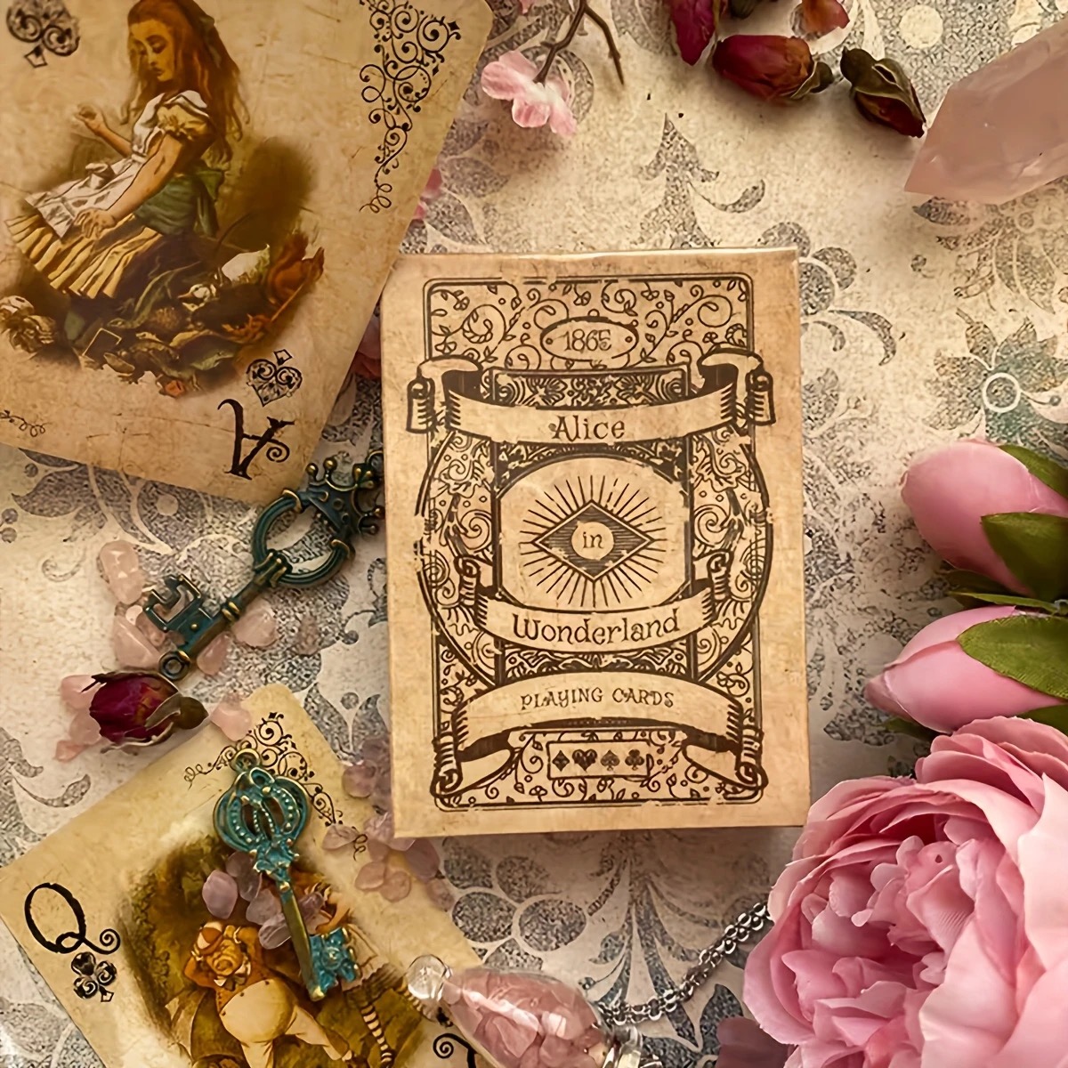 Vintage Collectible Playing Cards - 54 adet Alice Vintage kağıt Poker.Cards