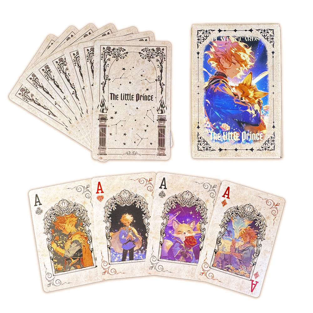 Vintage Collectible Playing Cards - 55 adet 57*88mm Küçük Prens Oyun