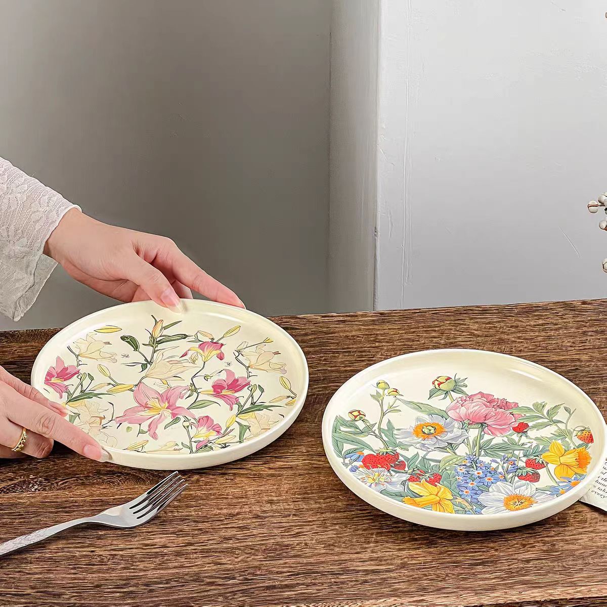 Yaratıcı Romantik Çiçek Desenl - Vintage Collectible Dishes incelemesi ve fiyatı