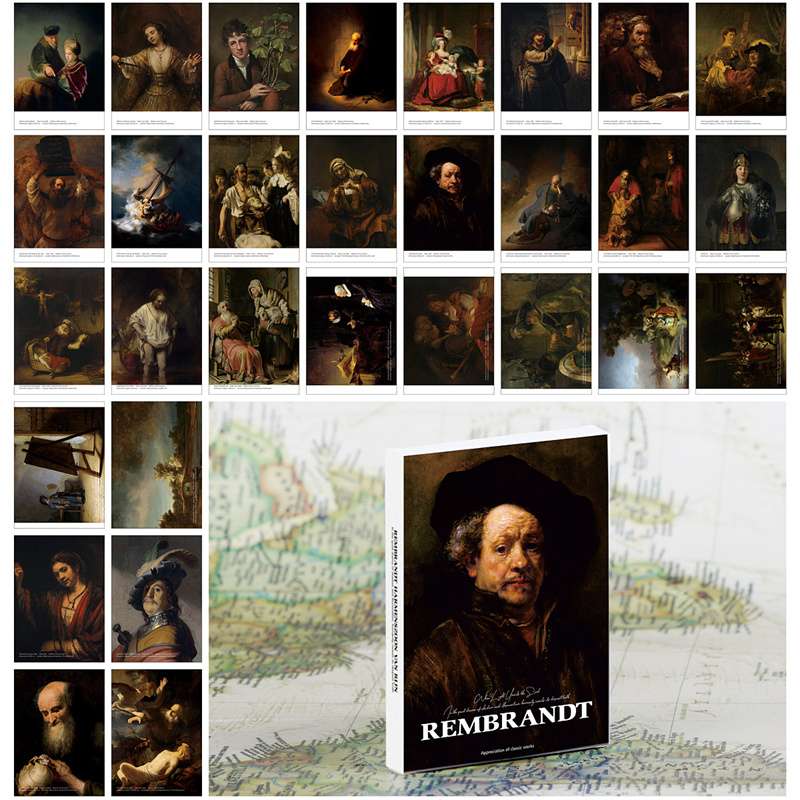 30 adet Rembrandt Vintage yağl - Collectible Vintage Greeting Cards incelemesi ve fiyatı