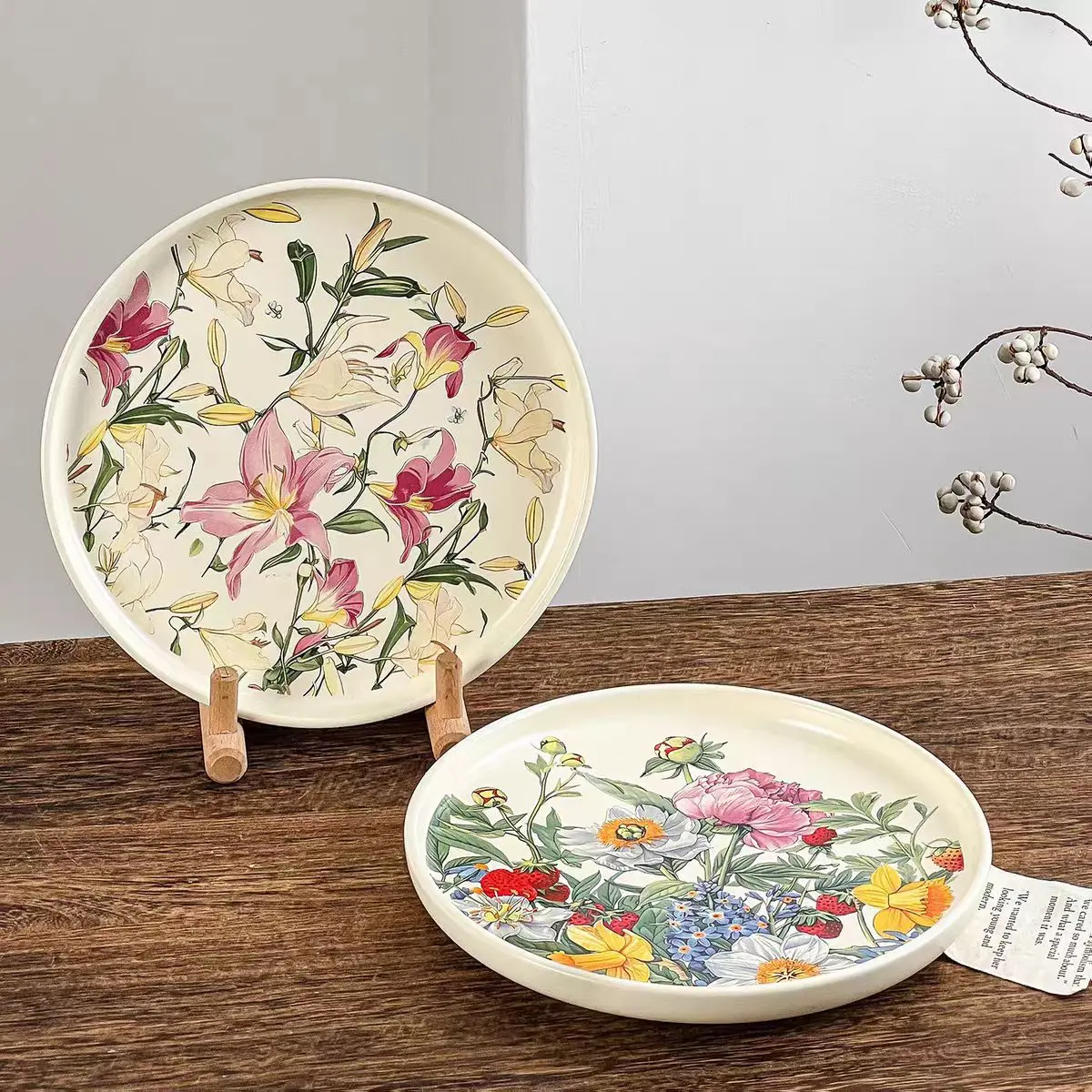 Yaratıcı Romantik Çiçek Desenl - Vintage Collectible Dishes incelemesi ve fiyatı