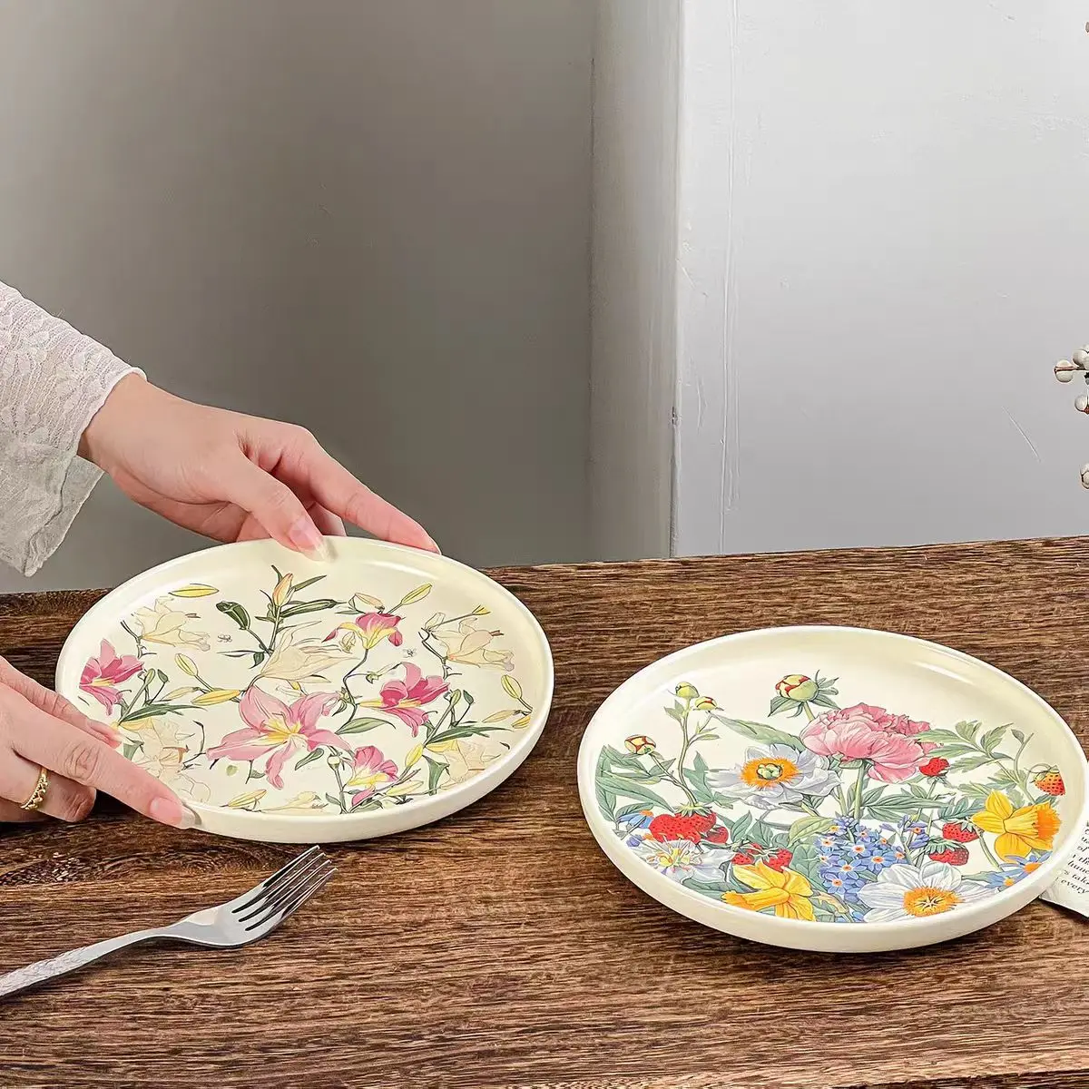 Yaratıcı Romantik Çiçek Desenl - Vintage Collectible Dishes incelemesi ve fiyatı
