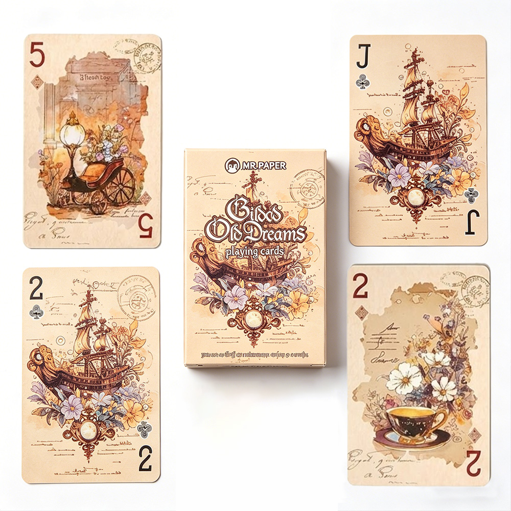55 adet Vintage Estetik Oyun K - Vintage Collectible Playing Cards incelemesi ve fiyatı