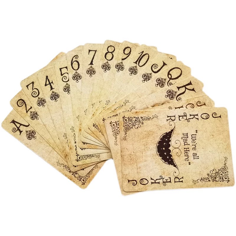54 adet Alice Vintage kağıt Po - Vintage Collectible Playing Cards incelemesi ve fiyatı