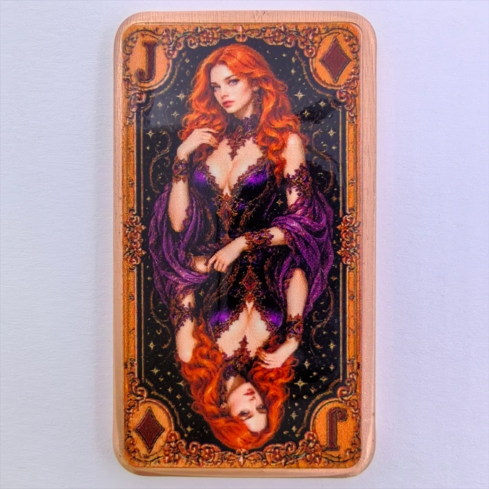 1oz .999 Saf Bakır Çubuk Poker - Vintage Collectible Playing Cards incelemesi ve fiyatı